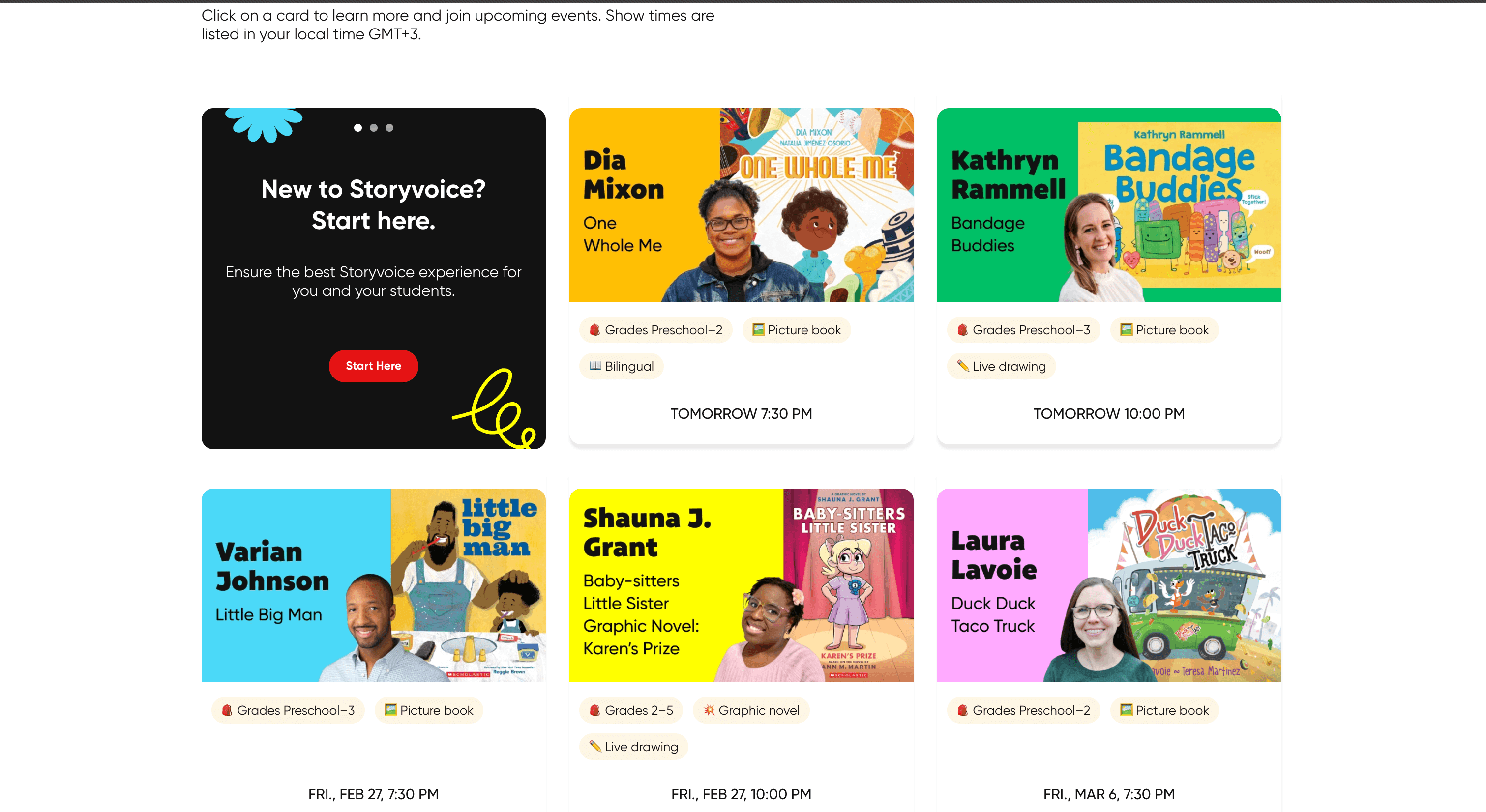 Storyvoice by Scholastic website screenshot